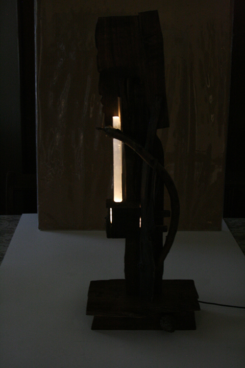 Selenite Keeper of Light - Artist: Glenn Clegg