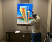 Painting #1 Installation. Austonian high rise in downtown Austin, Texas.